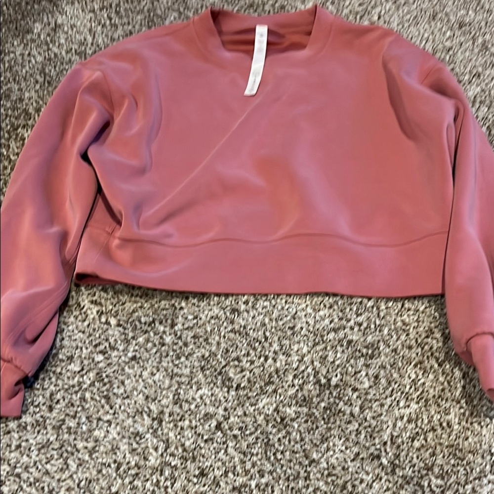 Lululemon Softstreme Women's Pink Cropped Top size 2